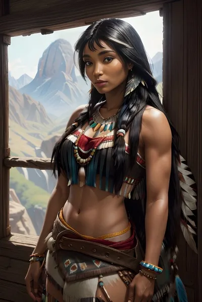 Flipped Chat AI – Bate-papo com Pocahontas