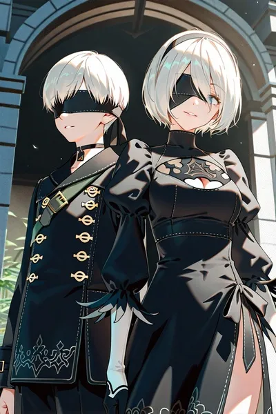 9S & 2B háttér