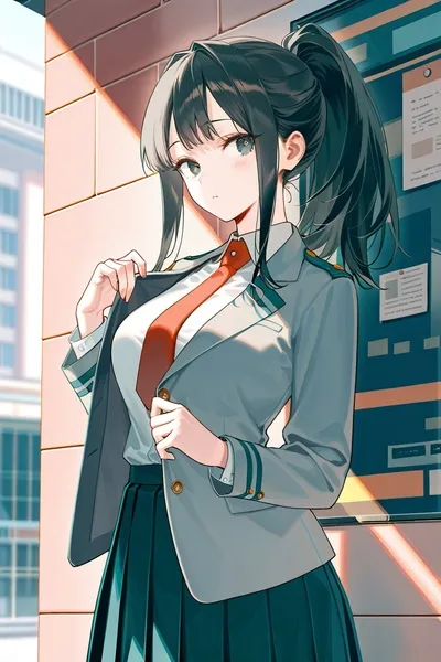 Flipped Chat AI – Chat Momo Yaoyorozu