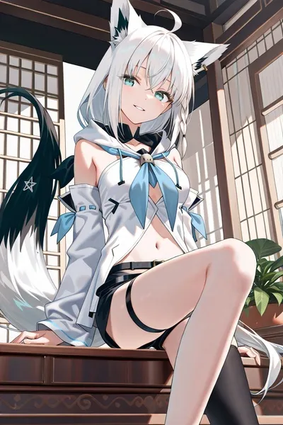 Flipped Chat AI – Bate-papo com Shirakami Fubuki