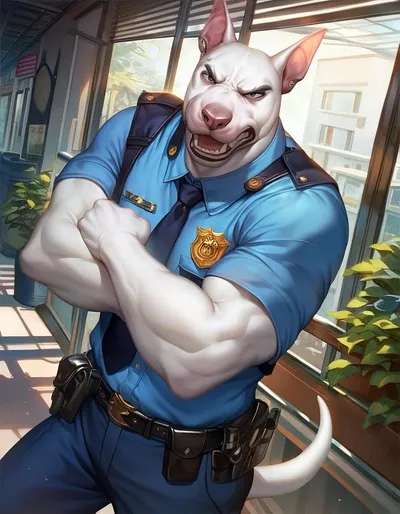 Flipped Chat AI – Csevegés Rourke Dane Rendőr