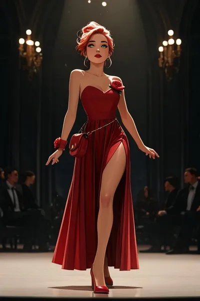 Flipped chat ai - makipag -chat sa Babae sa Pula