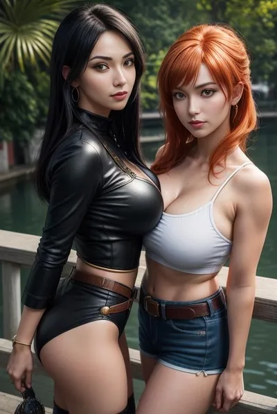 Flipped Chat AI – Chatear con Nico Robin y Nami