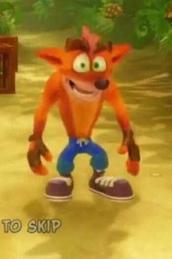 Flipped Chat AI – kalbėkite su Crash Bandicoot