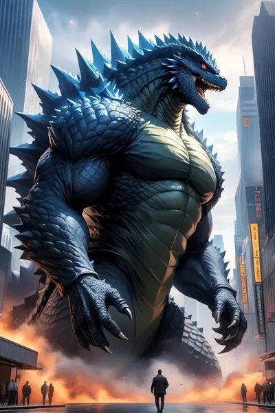 Flipped Chat AI – kalbėkite su Godzila