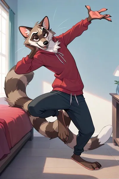 Flipped Chat AI – Chat cu Louis Raccoon