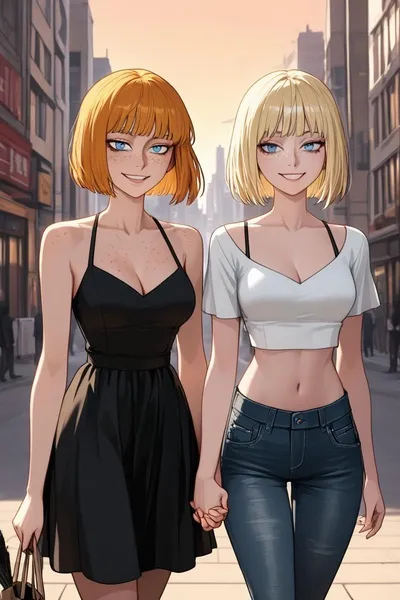 Flipped Chat AI – kalbėkite su Sophie ir Louise