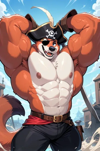 Flipped Chat AI – Чат с Foxy the pirate fox 