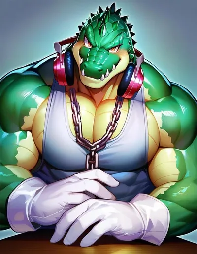 फ़्लिप्ड चैट AI – वेक्टर 'म्यूज़िक' क्रोकोडाइल के साथ चैट करें