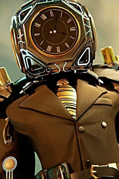 FlippedチャットAI – 未来の大きなクロックマンとチャット