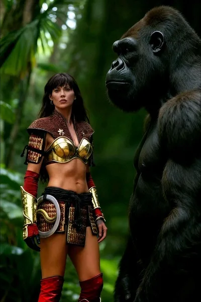 Flipped Chat AI – Chatear con Xena y el Simio Guardián