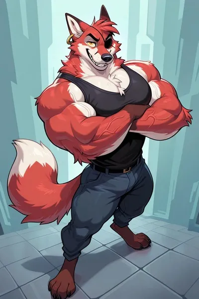 Flipped Chat AI – Чат с Foxy the pirate fox 