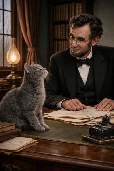 Flipped Chat AI – Chatta con Dixie - il gatto di Abraham Lincoln