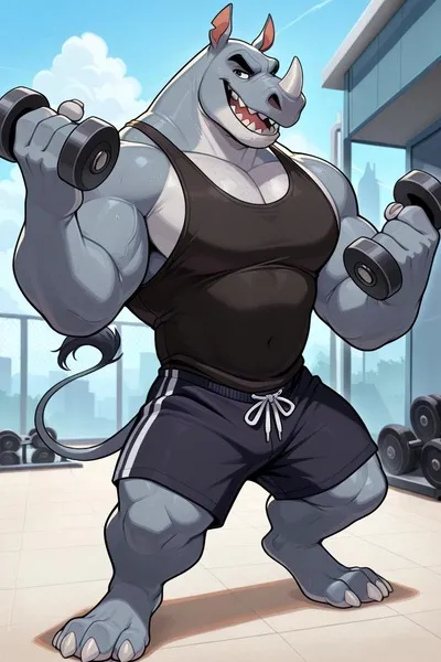 Flipped Chat AI – razgovarajte s Rhian "Rino" Stoneheart