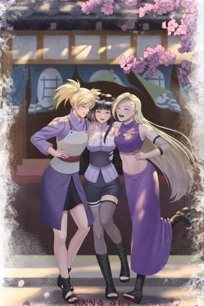 Flipped Chat AI – Csevegés Hinata, Temari, Ino