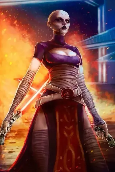 Flipped Chat AI – Discuter avec Asajj ventress 