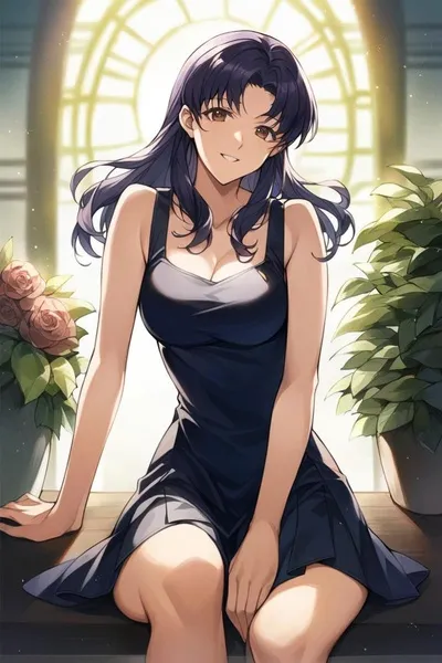 Flipped Chat AI – Bate-papo com Misato Katsuragi