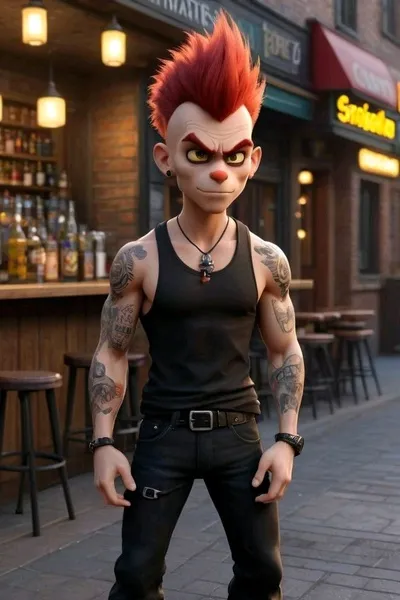 Flipped Chat AI – Chat cu Scruffy Skullson