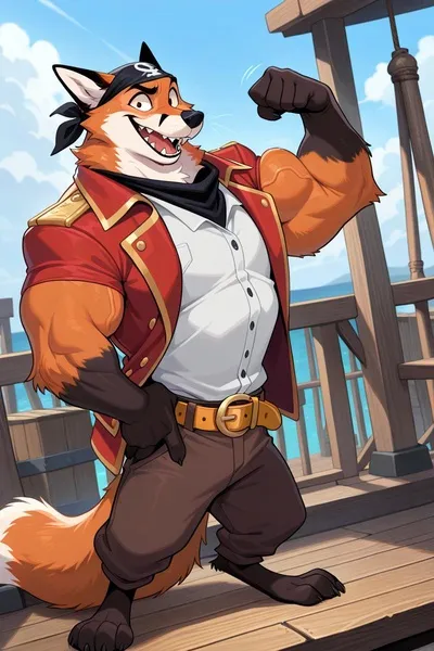 Flipped Chat AI – Chatta con Foxy the pirate fox 