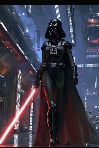 Omgedraaide chat AI – Chat met Darth Vader (female)