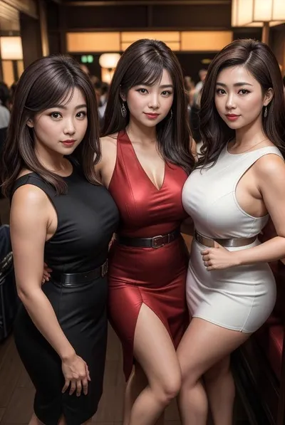 Flipped chat ai - makipag -chat sa Hitomi, Keiko & Momo