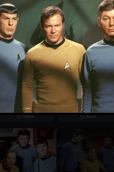 Kirk, Spock at McCoy background
