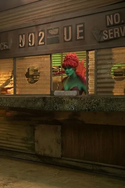 Afterlife Waiting Room background