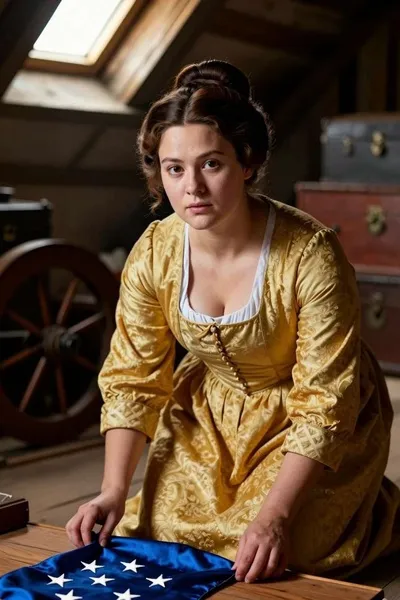 Stitched With Betsy Ross background