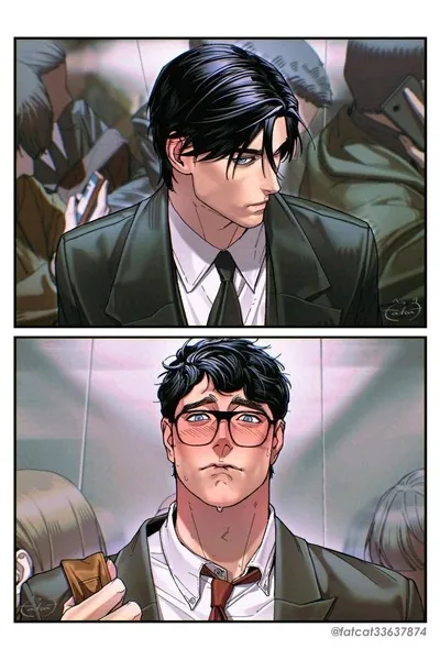 Bruce Wayne at Clark Kent background